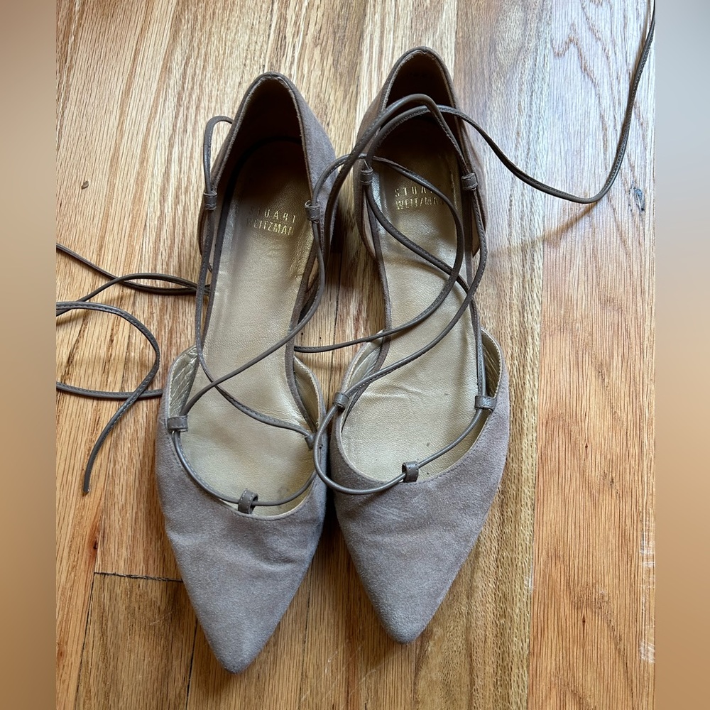 Stuart Weitzman suede flats